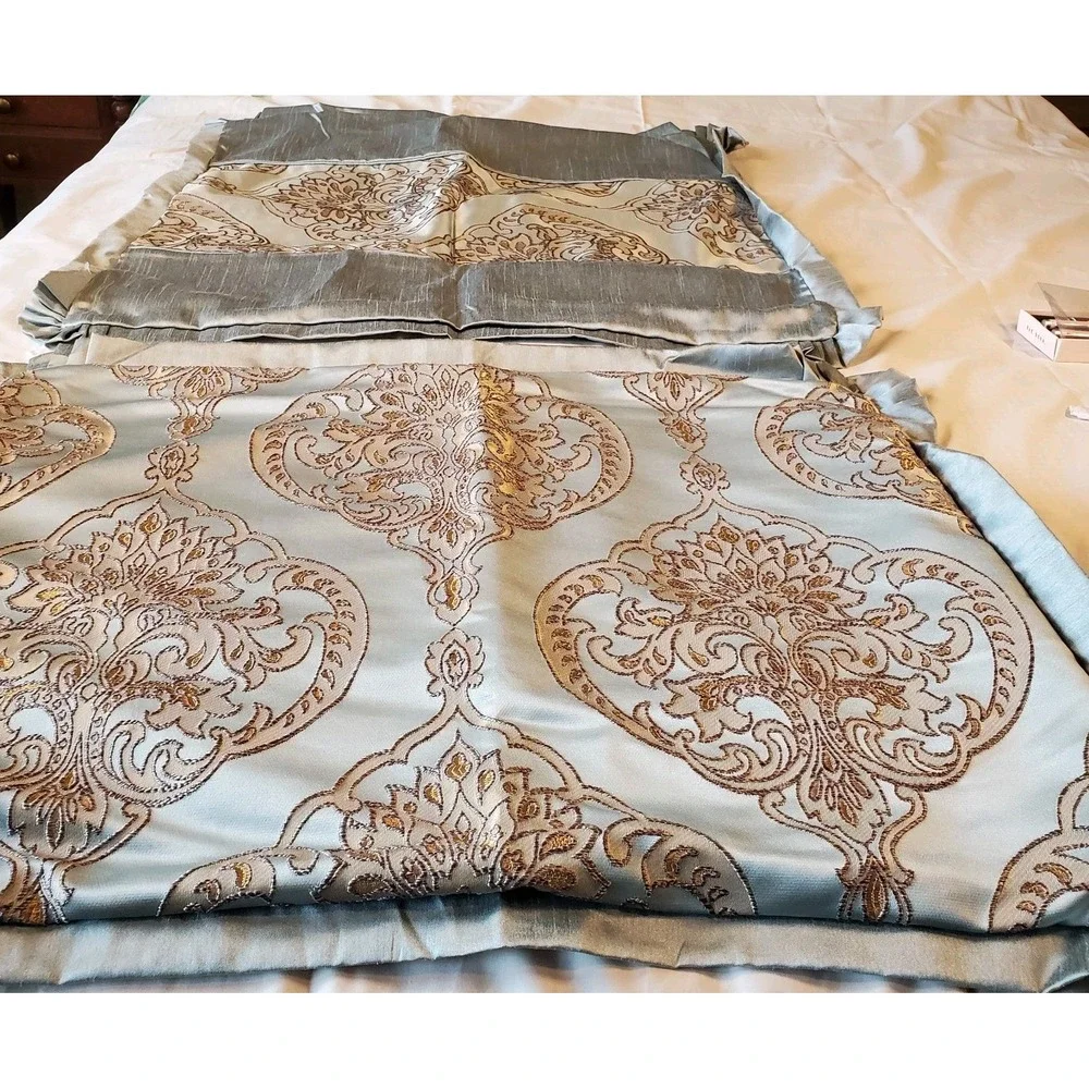 Set Of 2 Chic Home Design Ruffle Floral 1 Standard Pillow Sham‎ And 1 Euro Sham